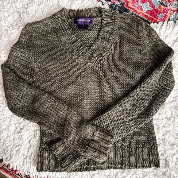 RALPH LAUREN PURPLE LABEL COLLECTION KNIT SWEATER